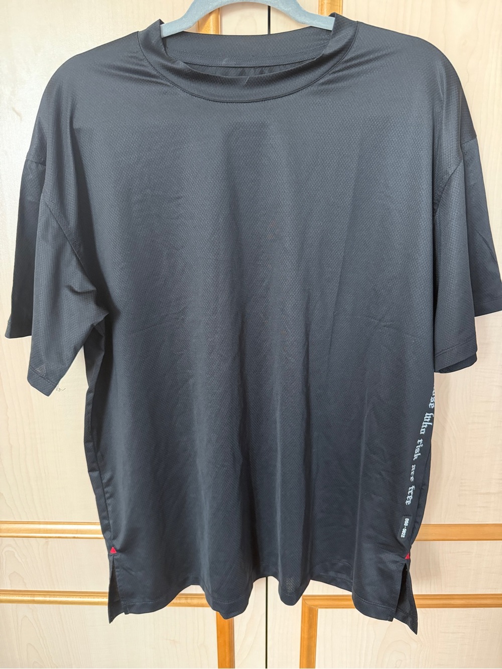 ASRV 3D-Lite® 2.0 3/4-Sleeve Oversized Tee – Black (Size S)